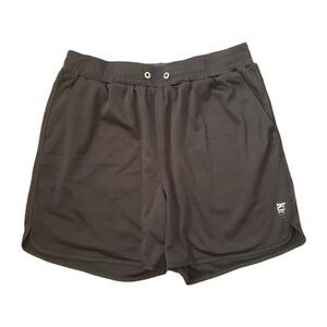 KITH Solid Black Mesh Size 33x5.5 Mens Spellout Active Shorts READ DESCRIPTION